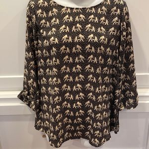 Awesome Pixley elephant blouse, like new condition